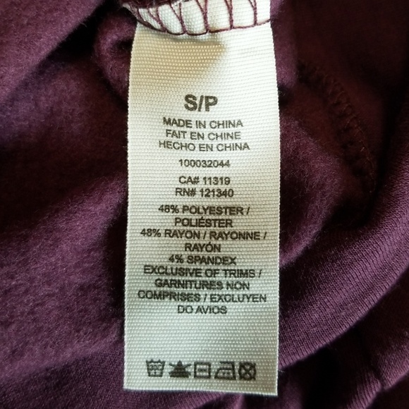 Garage Ruched Front Sweatshirt Purple New - Picture 5 of 5